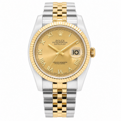Rolex Datejust 36MM 116233 Two-Tone Champagne Dial Watch